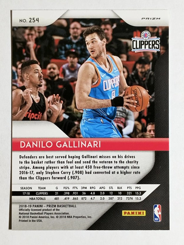 2018-19 Panini Prizm Prizms Green #254 Danilo Gallinari