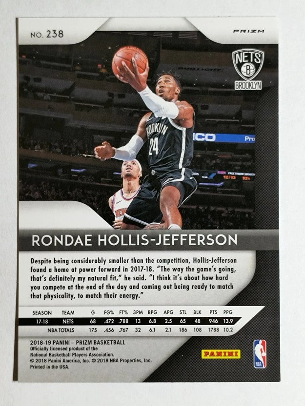 2018-19 Panini Prizm Prizms Green #238 Rondae Hollis-Jefferson