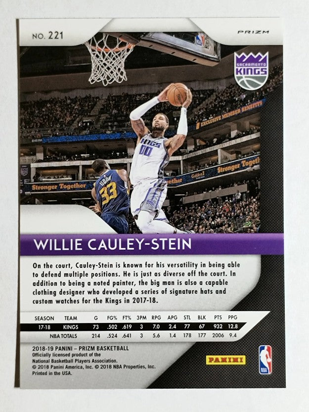 2018-19 Panini Prizm Prizms Green #221 Willie Cauley-Stein