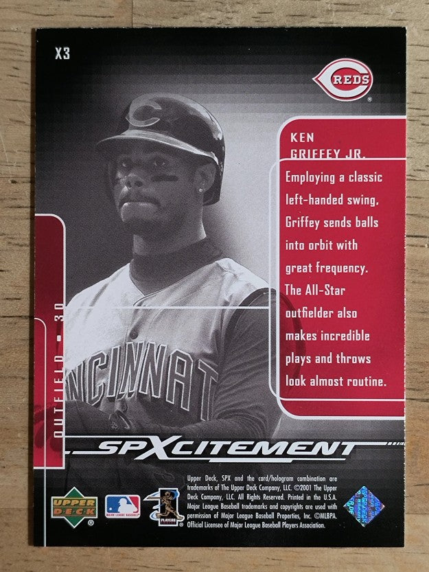 2001 SPx SPXcitement #X3 Ken Griffey Jr.