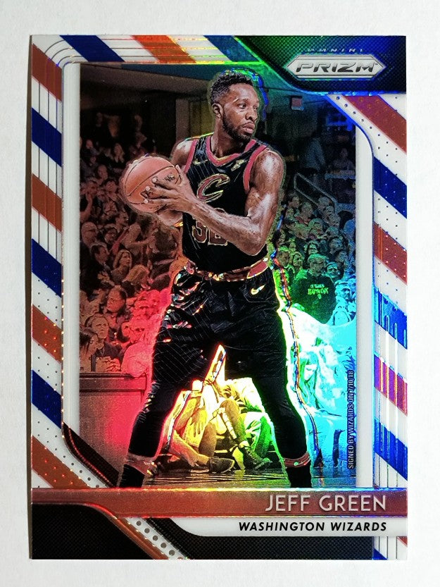 2018-19 Panini Prizm Prizms Red White and Blue #283 Jeff Green