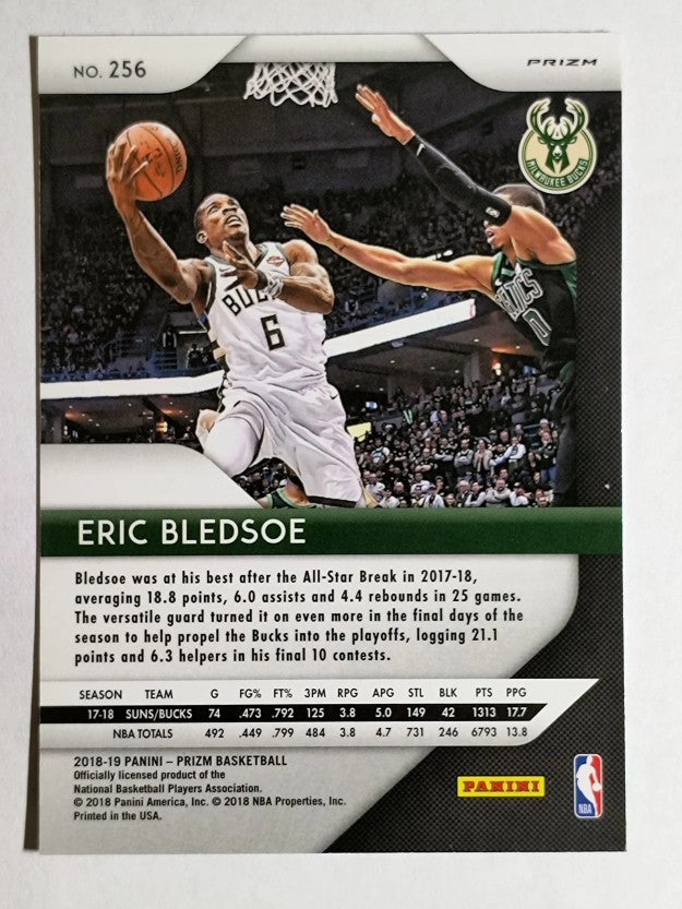 2018-19 Panini Prizm Prizms Red White and Blue #256 Eric Bledsoe