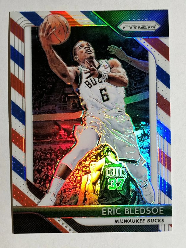 2018-19 Panini Prizm Prizms Red White and Blue #256 Eric Bledsoe