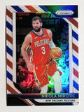2018-19 Panini Prizm Prizms Red White and Blue #157 Nikola Mirotic