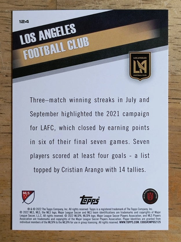 2022 Topps MLS #124 LAFC