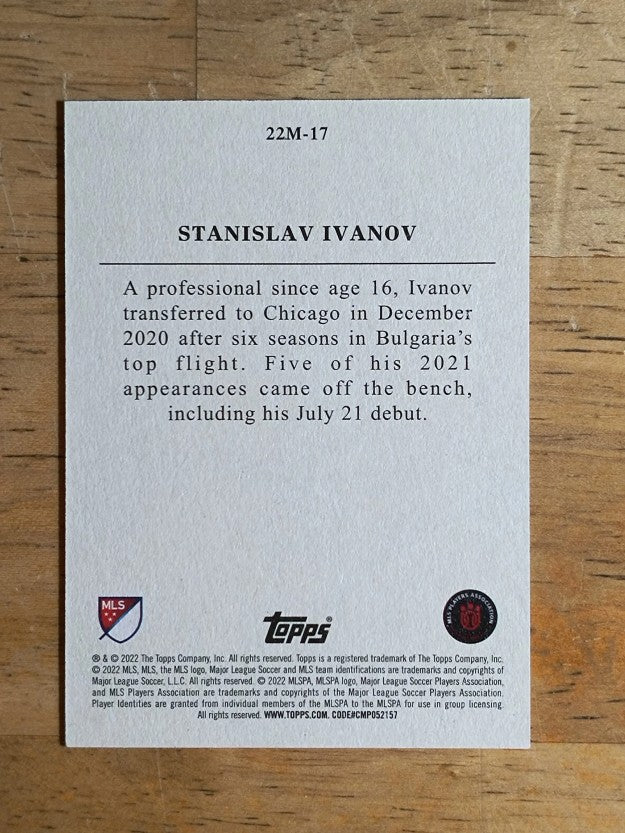 2022 Topps MLS Topps 22 Minis #22M17 Stanislav Ivanov