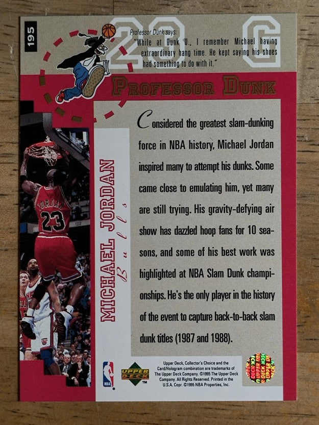 1995-96 Collector's Choice #195 Michael Jordan PD