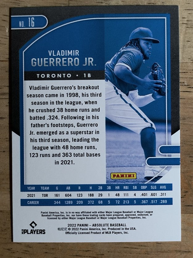 2022 Absolute #16 Vladimir Guerrero Jr.