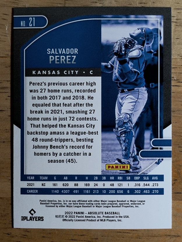 2022 Absolute #21 Salvador Perez