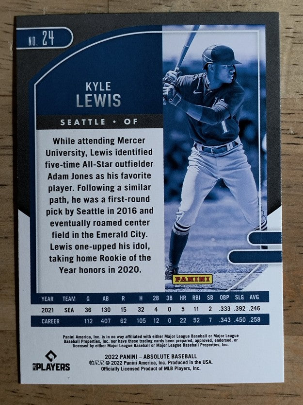 2022 Absolute #24 Kyle Lewis