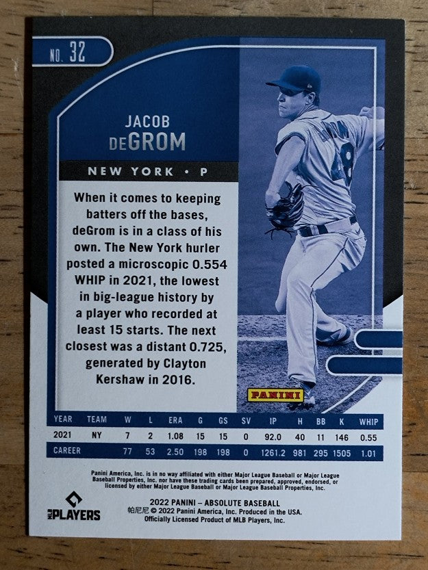 2022 Absolute #32 Jacob deGrom