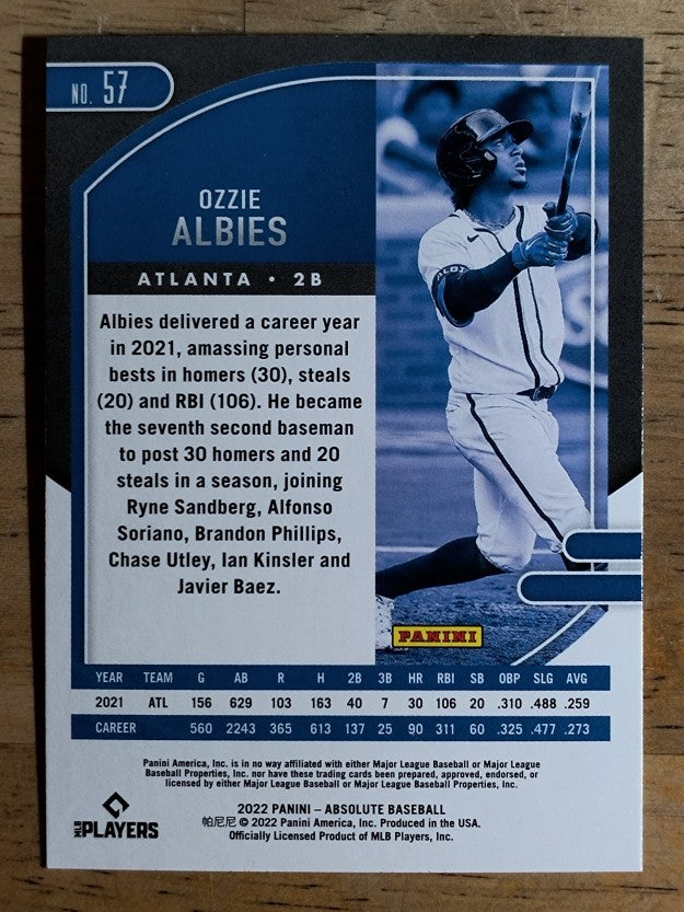 2022 Absolute #57 Ozzie Albies