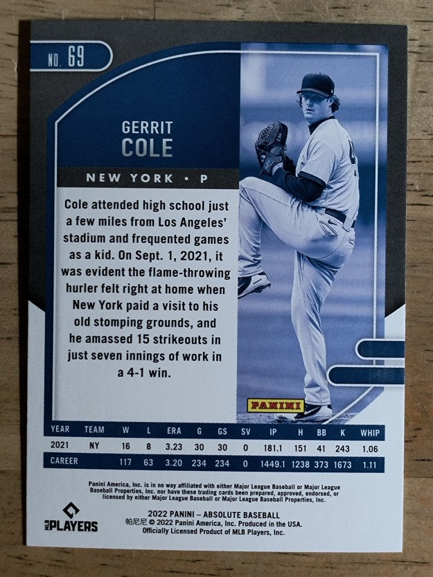 2022 Absolute #69 Gerrit Cole