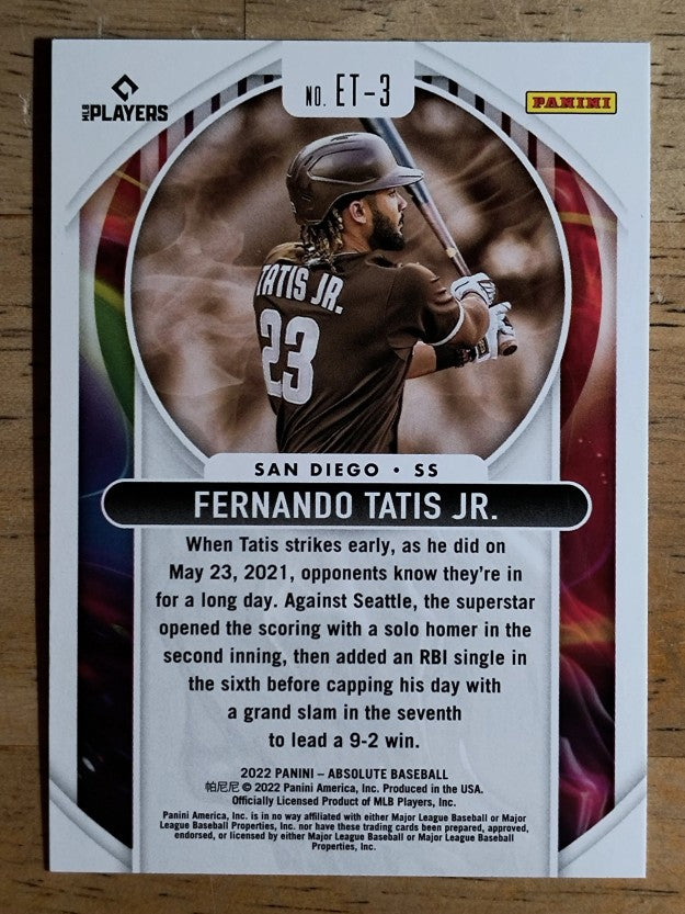 2022 Absolute Extreme Team #3 Fernando Tatis Jr.