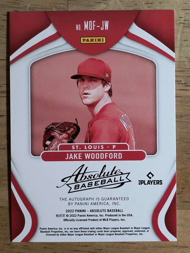 2022 Absolute Marks of Fame #7 Jake Woodford/199