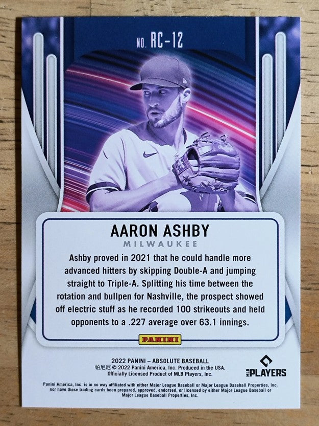 2022 Absolute Rookie Class #12 Aaron Ashby