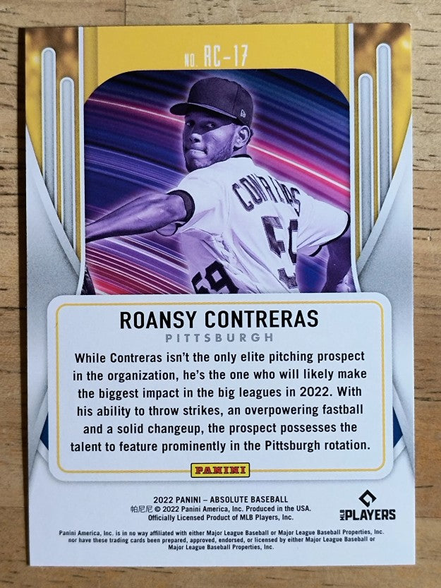 2022 Absolute Rookie Class #17 Roansy Contreras