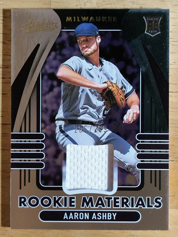 2022 Absolute Rookie Materials #4 Aaron Ashby