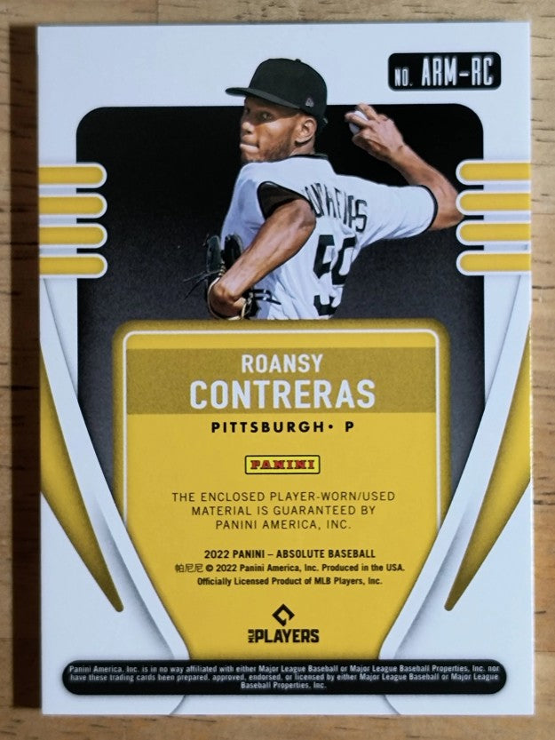2022 Absolute Rookie Materials #12 Roansy Contreras