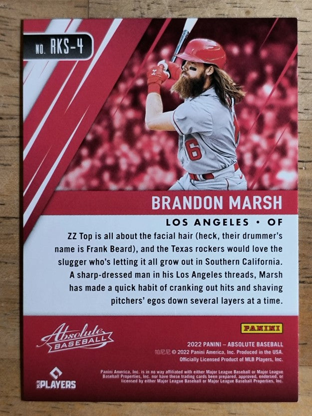 2022 Absolute Rookies Spectrum #4 Brandon Marsh