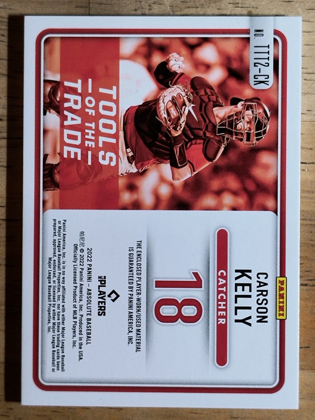 2022 Absolute Tools of the Trade 2 Swatch #16 Carson Kelly/199