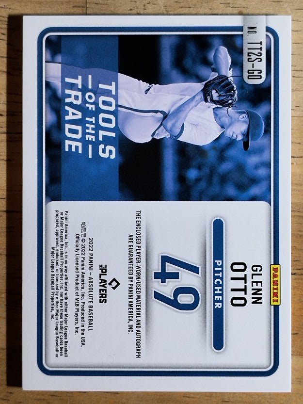 2022 Absolute Tools of the Trade 2 Swatch Signatures #10 Glenn Otto/199