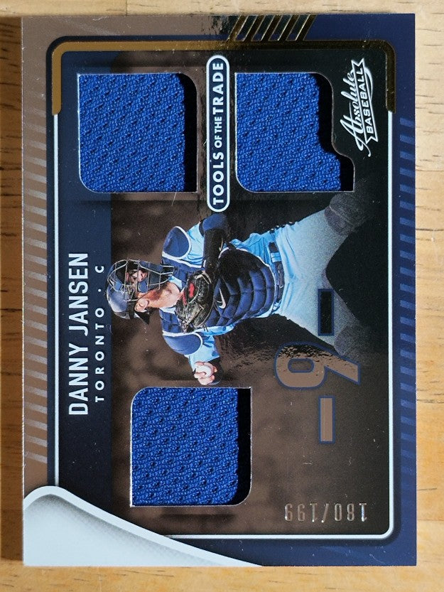 2022 Absolute Tools of the Trade 3 Swatch #19 Danny Jansen/199