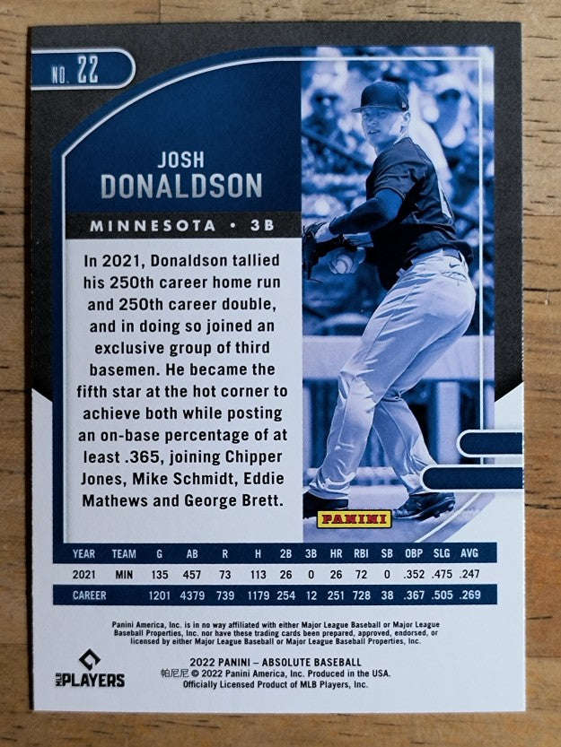 2022 Absolute #22 Josh Donaldson