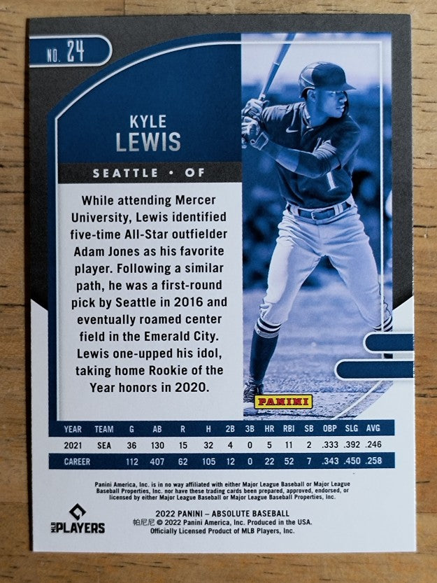 2022 Absolute #24 Kyle Lewis