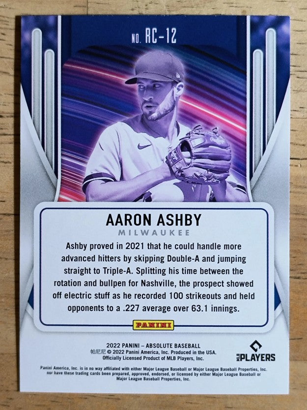 2022 Absolute Rookie Class #12 Aaron Ashby