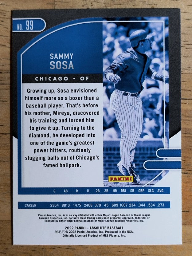 2022 Absolute #99 Sammy Sosa