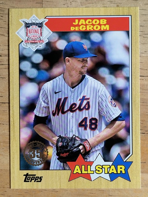 2022 Topps '87 Topps All-Star #87AS36 Jacob deGrom