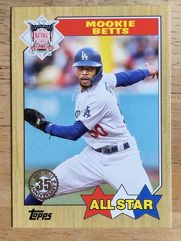2022 Topps '87 Topps All-Star #87AS38 Mookie Betts