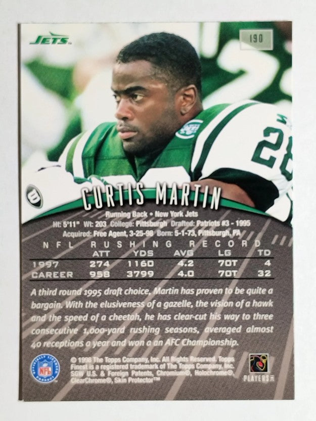 1998 Finest #190 Curtis Martin