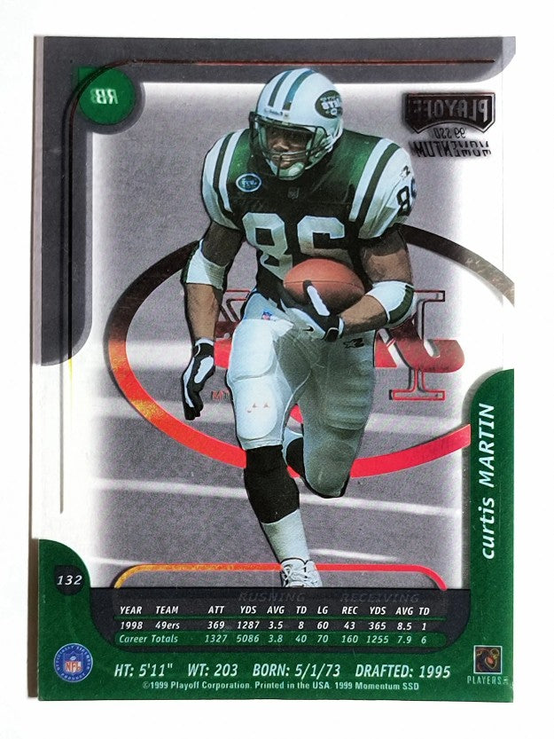1999 Playoff Momentum SSD #132 Curtis Martin
