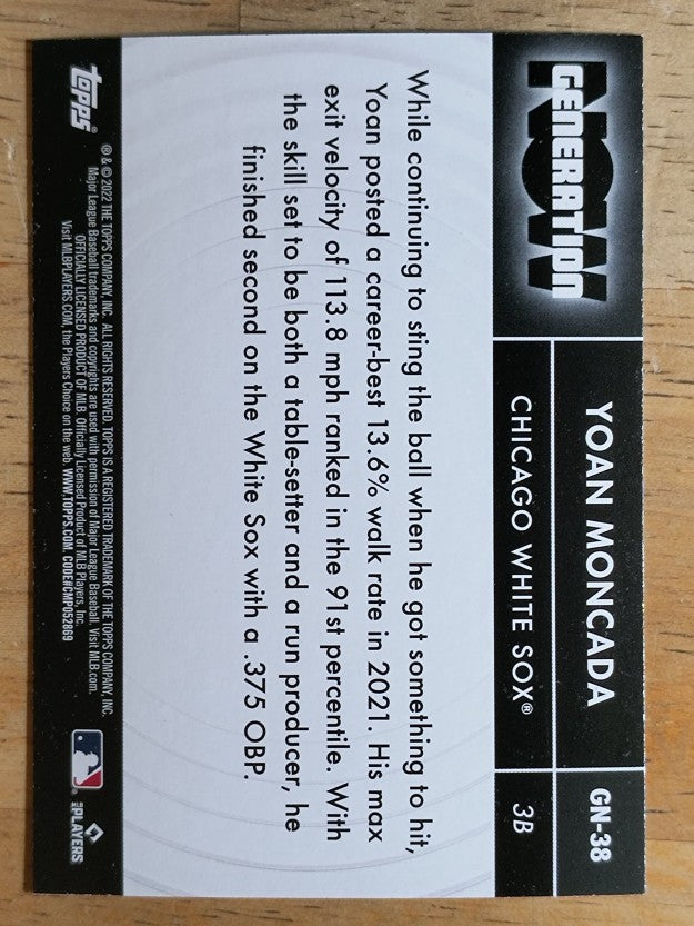 2022 Topps Generation Now #GN38 Yoan Moncada