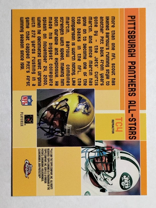 2001 Topps Chrome Combos #TC4 Curtis Martin/Kevan Barlow