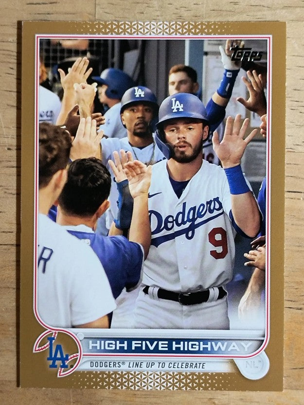 2022 Topps Gold #505 High Five Highway/Gavin Lux/Mookie Betts