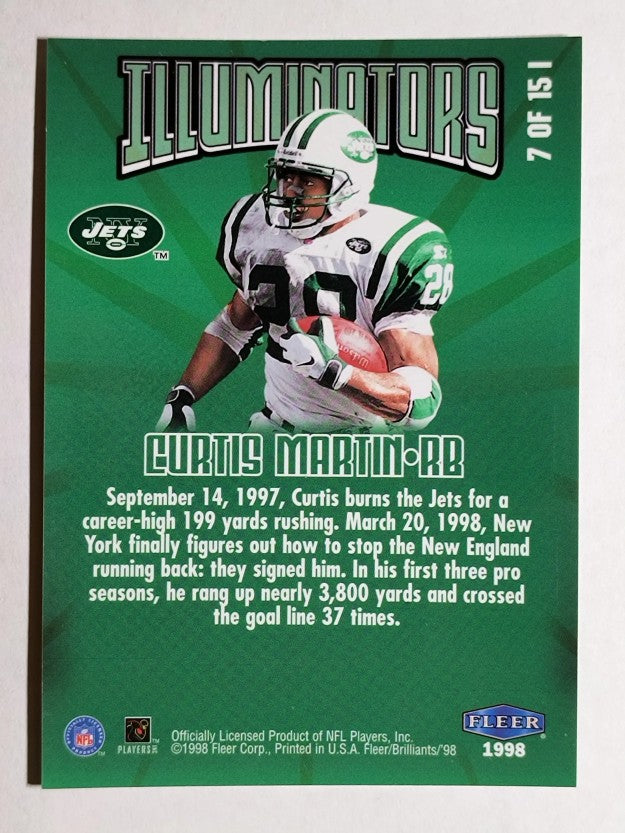 1998 Fleer Brilliants Illuminators #7 Curtis Martin