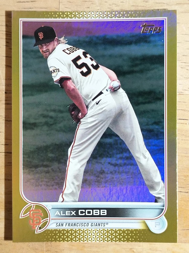 2022 Topps Gold Foil #359 Alex Cobb