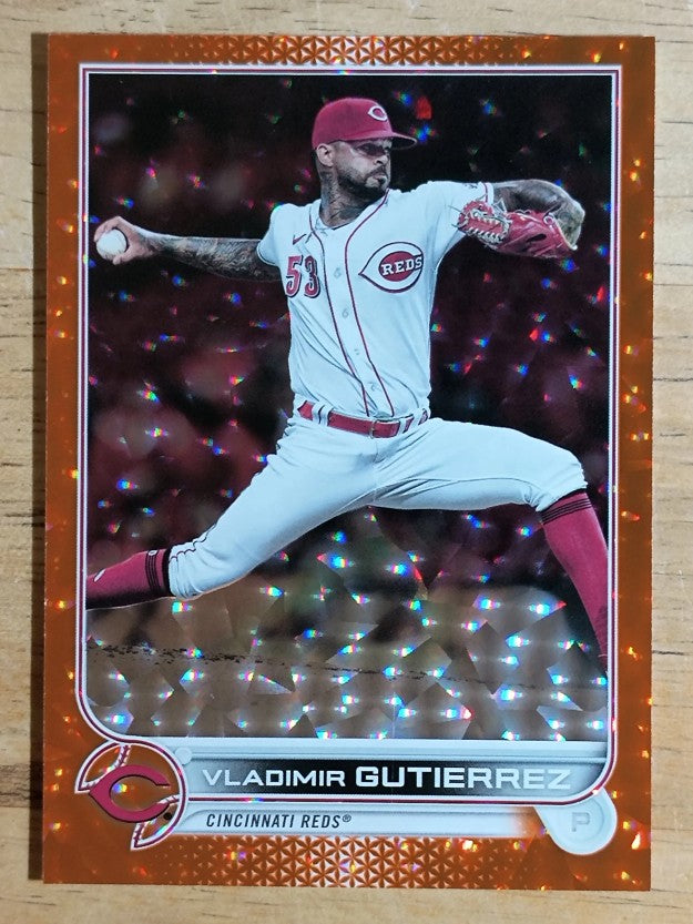 2022 Topps Orange Foilboard #631 Vladimir Gutierrez