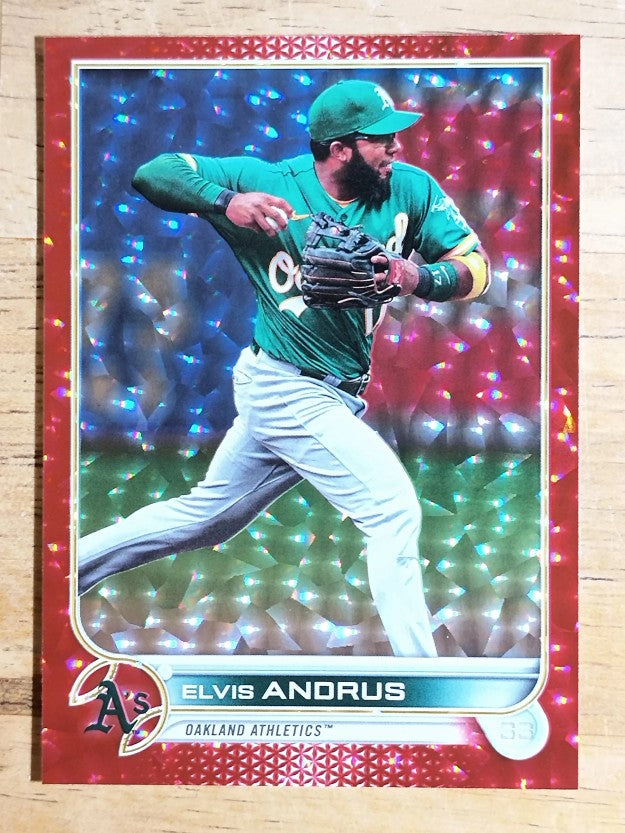 2022 Topps Red Foilboard #520 Elvis Andrus