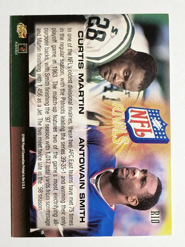 1998 Playoff Momentum NFL Rivals #10 Curtis Martin/Antowain Smith