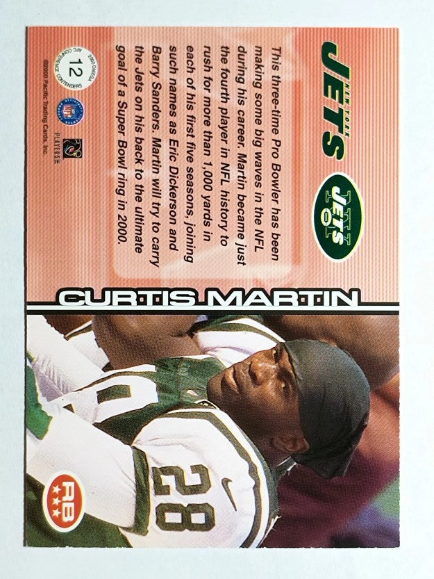 2000 Pacific Omega AFC Conference Contenders #12 Curtis Martin
