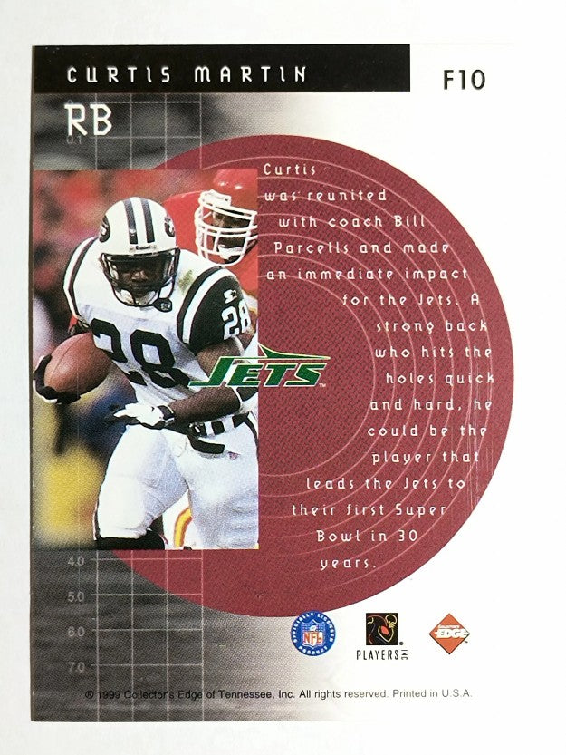 1999 Collector's Edge Fury Forerunners #F10 Curtis Martin