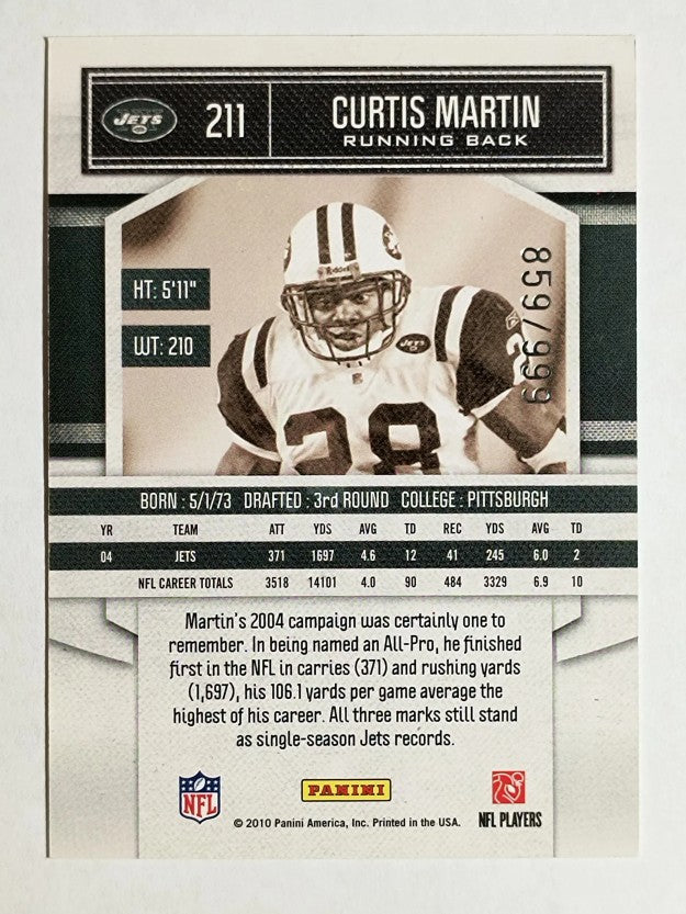 2010 Classics #211 Curtis Martin