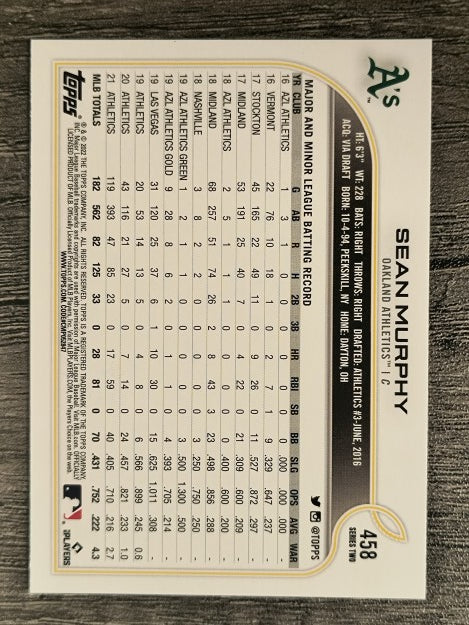 2022 Topps #458 Sean Murphy