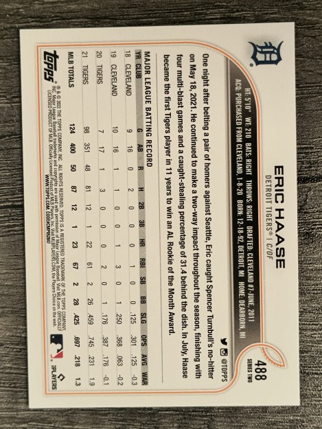 2022 Topps #488 Eric Haase