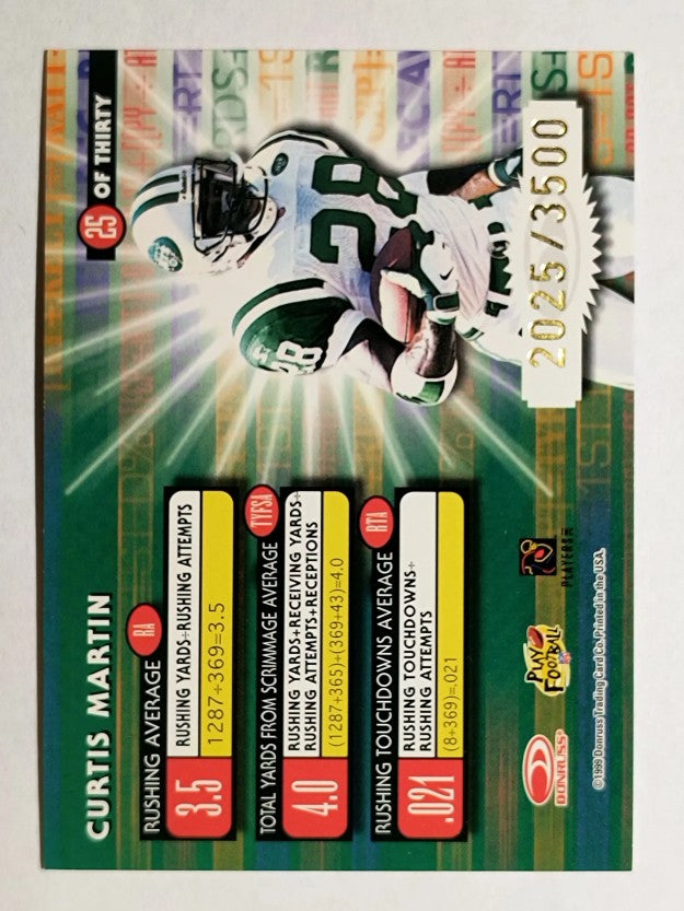 1999 Donruss Elite Power Formulas #25 Curtis Martin