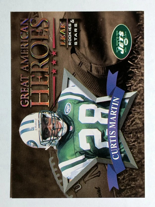 1998 Leaf Rookies and Stars Great American Heroes #14 Curtis Martin